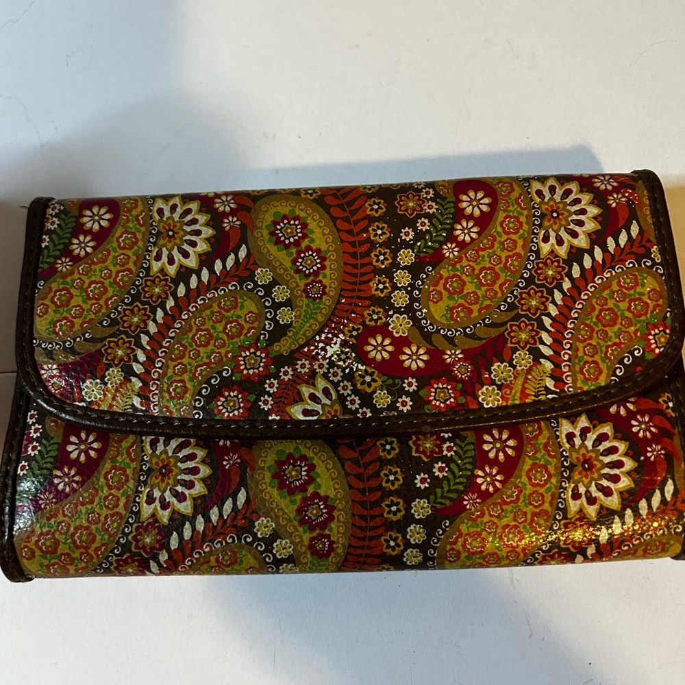 Relic Multicolor Paisley Clutch